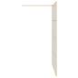 Preview: Walk-in Duschwand Gold 140 x 195 cm Gehärtetes Glas
