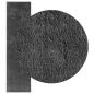 Preview: Mittlerer Flor weicher und waschbarer Teppich HUARTE Anthrazit