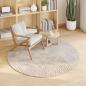 Preview: Innenteppich GALATI Beige Ø 200 CM Polyester