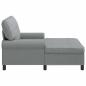 Preview: Lounge-Liege Hellgrau Stoff 91 x 157 x 91 cm