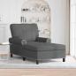 Preview: ARDEBO.de - Lounge-Liege mit Kissen Dunkelgrau 91 x 157 x 91 cm Stoff