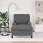 Preview: Lounge-Liege mit Kissen Dunkelgrau 91 x 157 x 91 cm Stoff