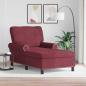 Preview: ARDEBO.de - Lounge-Liege Weinrot Stoff 91 x 157 x 91 cm