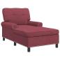 Preview: Lounge-Liege Weinrot Stoff 91 x 157 x 91 cm