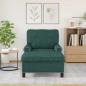 Preview: Lounge-Liege mit Kissen Dunkelgrün 91 x 157 x 91 cm Stoff