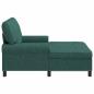 Preview: Lounge-Liege mit Kissen Dunkelgrün 91 x 157 x 91 cm Stoff