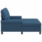 Preview: Lounge-Liege Blau Stoff 91 x 157 x 91 cm