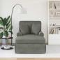Preview: Chaise Lounge mit Rock 3 stk. Hellgrau Cordstoff