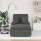 Preview: Chaise Lounge mit Rock 3 stk. Dunkelgrau Cordstoff