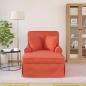 Preview: Chaise Lounge mit Rock 3 Stk. Rot-Orange Cordstoff