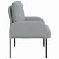 Preview: Sofas mit Kissen 55cm Hellgrau Sperrholz