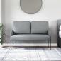 Preview: Sofas mit Kissen 110cm Hellgrau Sperrholz