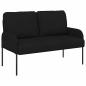 Preview: Sofas mit Kissen 110cm Schwarz Sperrholz