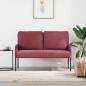Preview: Sofas mit Kissen 110cm Weinrot Sperrholz