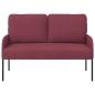Preview: Sofas mit Kissen 110cm Weinrot Sperrholz