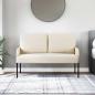 Preview: Sofas mit Kissen 110cm Creme Sperrholz