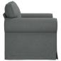 Preview: Sofa Dunkelgrau 95 x 82 x 80 cm Stoff