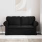 Preview: Sofa Schwarz 155 x 82 x 80 cm Stoff