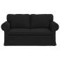 Preview: Sofa Schwarz 155 x 82 x 80 cm Stoff