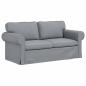 Preview: Sofa Hellgrau 175 x 82 x 80 cm Stoff