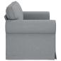 Preview: Sofa Hellgrau 175 x 82 x 80 cm Stoff
