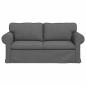 Preview: Sofa Dunkelgrau 175 x 82 x 80 cm Stoff