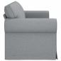 Preview: Sofa Hellgrau 215 x 82 x 80 cm Stoff