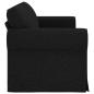 Preview: Sofa Schwarz 215 x 82 x 80 cm Stoff