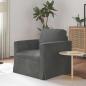 Preview: ARDEBO.de - Sofa Dunkelgrau 78 x 78 x 80 cm Samt