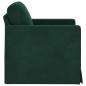Preview: Sofa Dunkelgrün 78 x 78 x 80 cm Samt