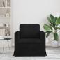 Preview: Sofa Schwarz 78 x 78 x 80 cm Samt