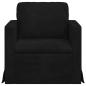 Preview: Sofa Schwarz 78 x 78 x 80 cm Samt