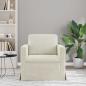 Preview: Sofa Creme 78 x 78 x 80 cm Samt