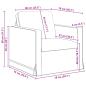 Preview: Sofa Creme 78 x 78 x 80 cm Samt
