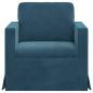 Preview: Sofa Blau 78 x 78 x 80 cm Samt