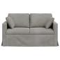 Preview: Sofa Hellgrau 138 x 78 x 80 cm Samt