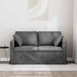 Preview: Sofa Dunkelgrau 138 x 78 x 80 cm Samt