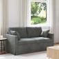 Preview: ARDEBO.de - Sofa Dunkelgrau 158 x 78 x 80 cm Samt