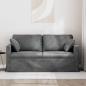 Preview: Sofa Dunkelgrau 158 x 78 x 80 cm Samt