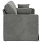 Preview: Sofa Dunkelgrau 158 x 78 x 80 cm Samt