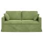 Preview: Sofa Hellgrün 158 x 78 x 80 cm Samt