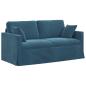 Preview: Sofa Blau 158 x 78 x 80 cm Samt