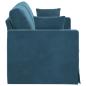 Preview: Sofa Blau 158 x 78 x 80 cm Samt