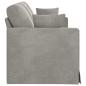 Preview: Sofa Hellgrau 198 x 78 x 80 cm Samt