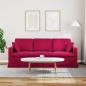 Preview: Sofa Weinrot 198 x 78 x 80 cm Samt