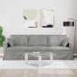 Preview: Sofa Hellgrau 228 x 78 x 80 cm Samt