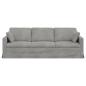 Preview: Sofa Hellgrau 228 x 78 x 80 cm Samt