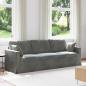 Preview: ARDEBO.de - Sofa Dunkelgrau 228 x 78 x 80 cm Samt