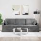 Preview: Sofa Dunkelgrau 228 x 78 x 80 cm Samt