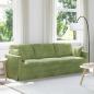 Preview: ARDEBO.de - Sofa Hellgrün 228 x 78 x 80 cm Samt